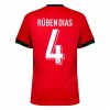 Maglia ufficiale Portogallo Ruben Dias 4 Casa Euro 2024 per Uomo